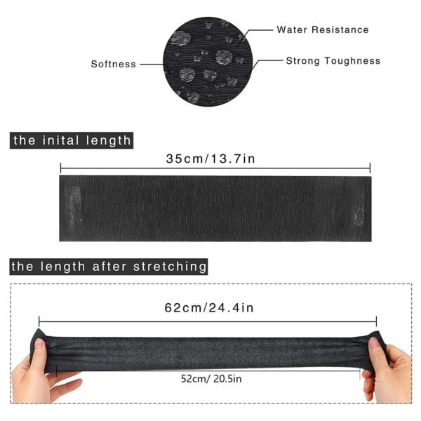 Barber Neck Strips, 5 Rolls, 500 Strips (Black) - Image 2